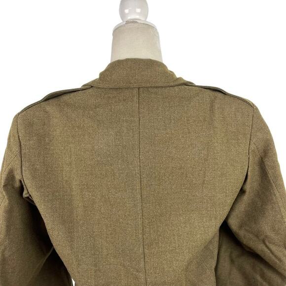 VTG Kravitz Clothing U.S. Army Infantry 100% Wool OD Jacket Made 1948 Size 34R - Picture 6 of 16